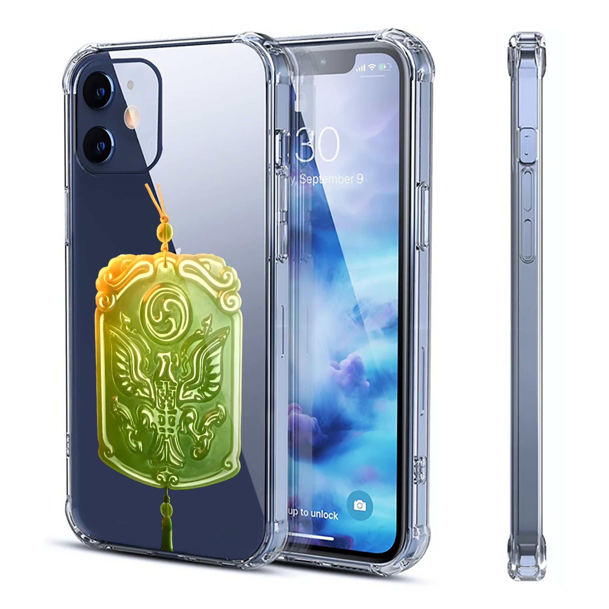 （画像用） Ne Zha 2 ナタ 魔童の大暴れ 【iPhone 12シリーズ対応】透明スマホケース（クリアソフトケース）